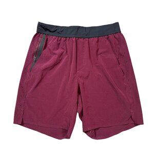 Ten Thousand Interval Running Short in Maroon Red Purple Men's Size Small